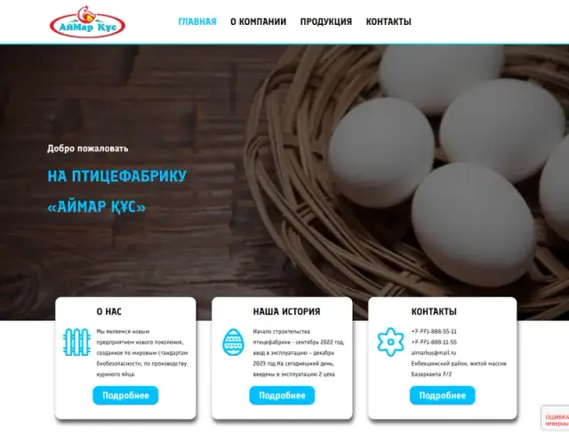 Превью сайта aimarkus.kz